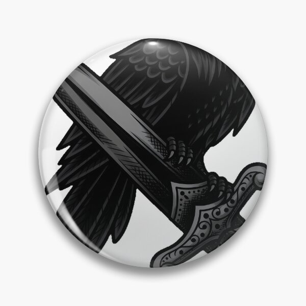 Item preview, Raven with Dagger Tattoo Flash designed and sold by IllumeInk.