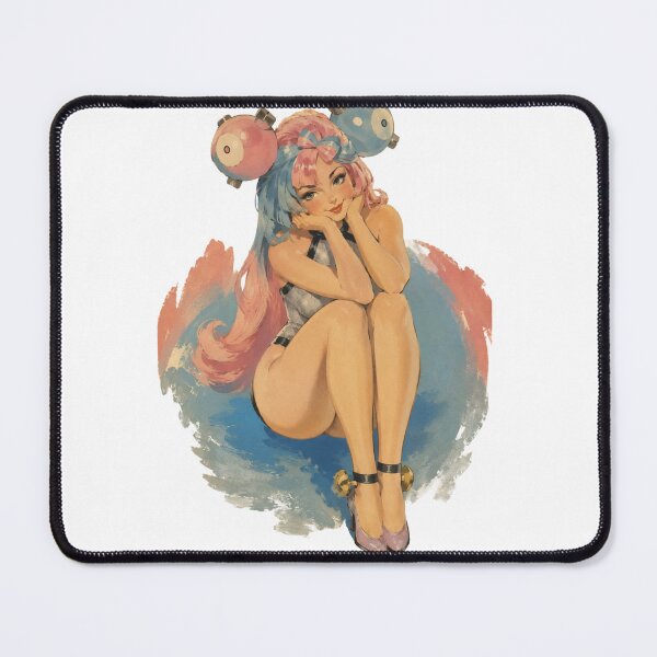 Item preview, Pastel Anime Pin Up Girl | Cute Original Retro Illustration designed and sold by Cosplayvintage.