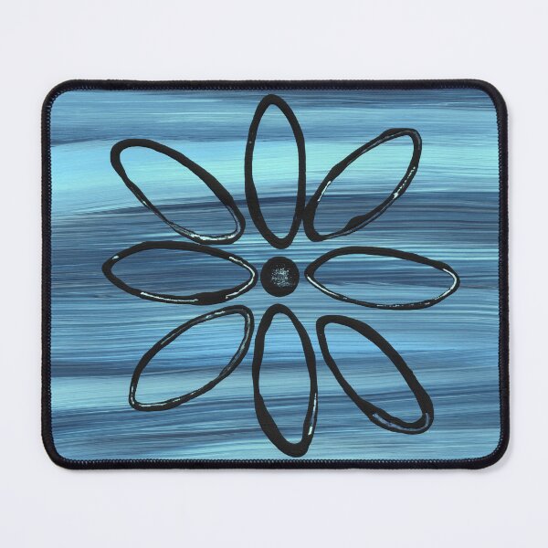 Item preview, Black Petal on Blue Background designed and sold by Kristy Carpenter.