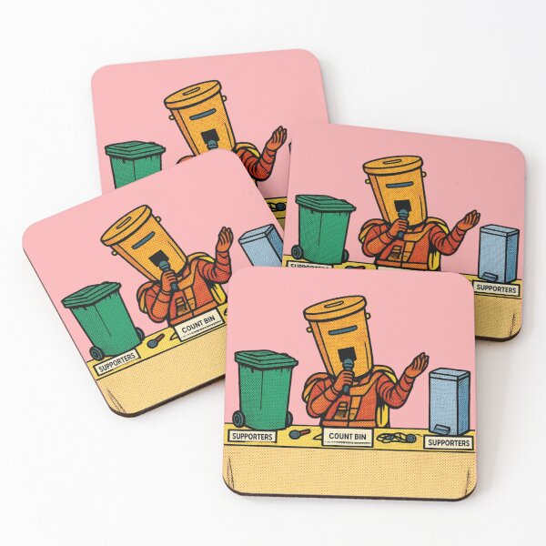 Item preview, Count Binface at the Debate Stage – Funny Political Satire Pop Art Design designed and sold by Palette & Hue.