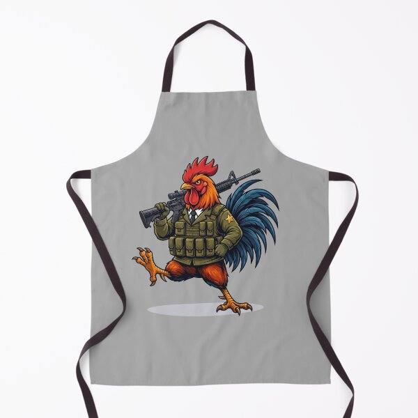 Item preview, Badass Marching Rooster Soldier Tactical Dress Uniform Art designed and sold by BreezifyDesignStudio.