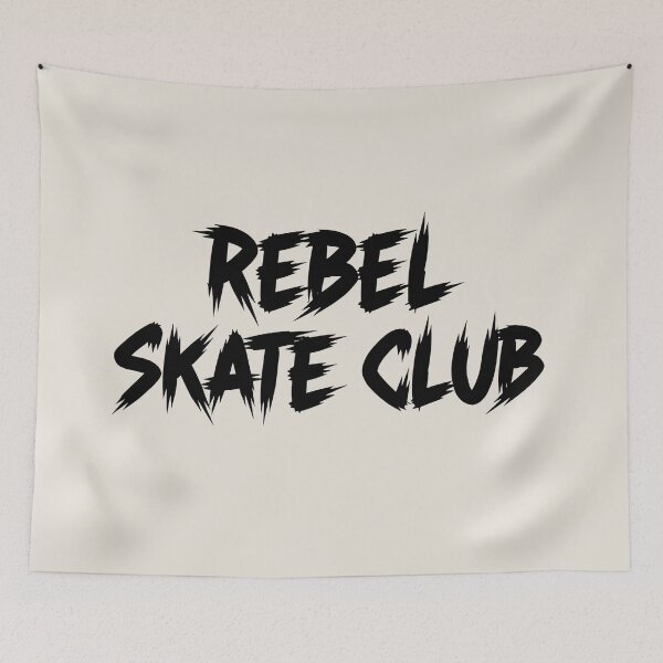 Item preview, Rebel Skate Club Thrasher Punk Grunge Text Logo designed and sold by DigitalArtx-com.