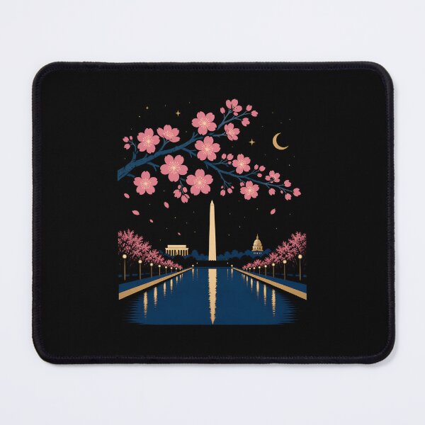 Item preview, Washington DC: Cherry Blossom Moon over the Mall designed and sold by Fenay Designs.