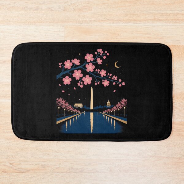 Item preview, Washington DC: Cherry Blossom Moon over the Mall designed and sold by Fenay Designs.
