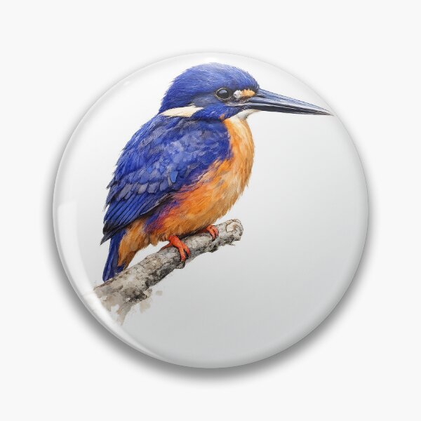 Artikelvorschau, Azure Kingfisher Watercolour Art entworfen und verkauft von Jaruart.