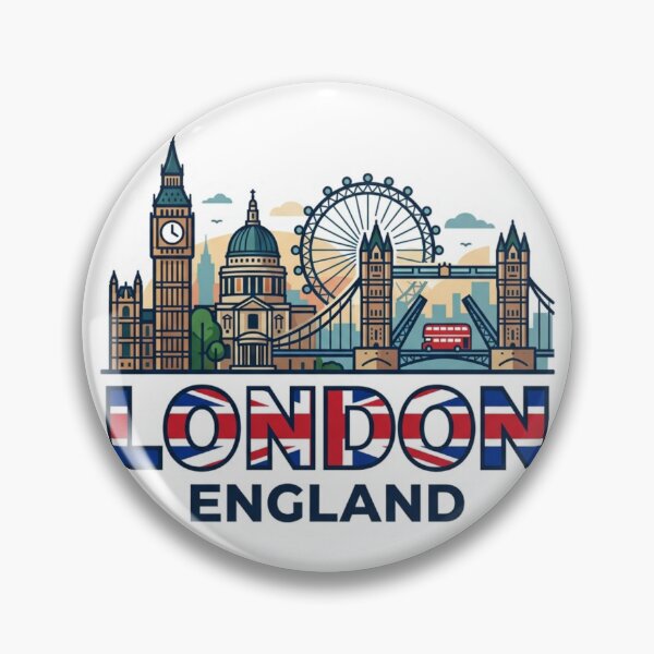 Item preview, London England Skyline Travel Sticker - Big Ben & Tower Bridge designed and sold by raedattia.