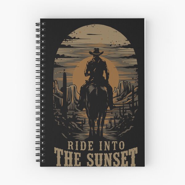 Item preview, Ride Into The Sunset Cowboy Western Desert Vintage T-Shirt designed and sold by phsycartwork.