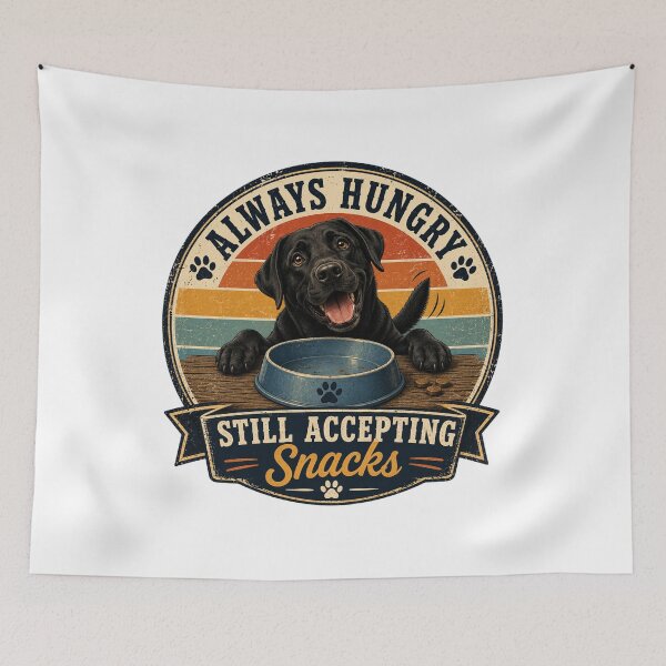 Item preview, Always Hungry | Still Accepting Snacks | Funny Labrador Retriever T-Shirt designed and sold by Goodthingstree.