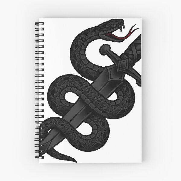 Item preview, Dagger and Snake Tattoo Flash designed and sold by IllumeInk.
