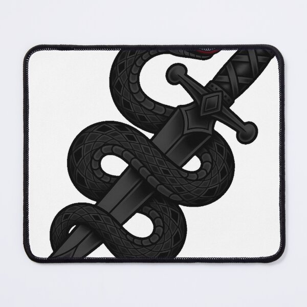 Item preview, Dagger and Snake Tattoo Flash designed and sold by IllumeInk.