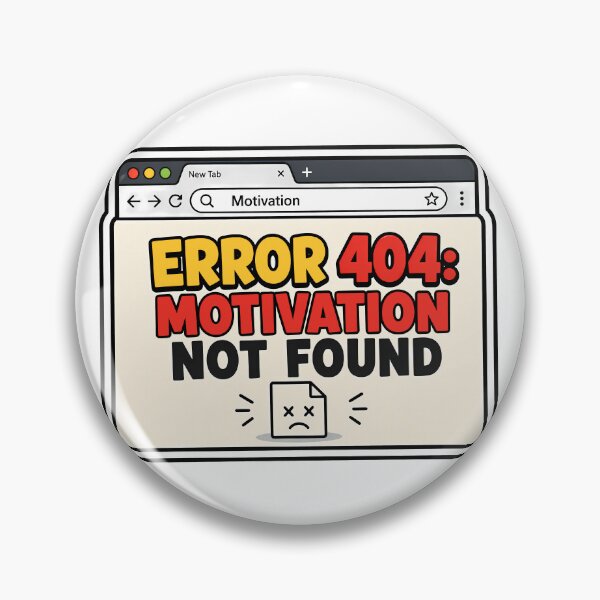 Item preview, Error 404: Motivation Not Found designed and sold by Azagthoth.