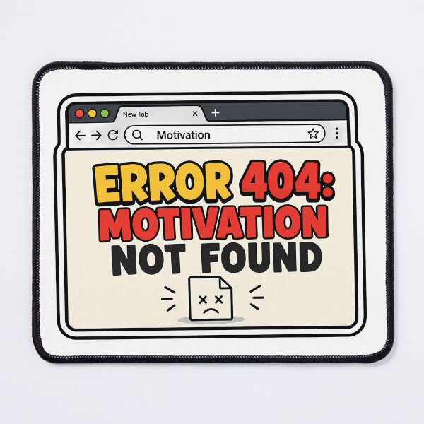 Item preview, Error 404: Motivation Not Found designed and sold by Azagthoth.