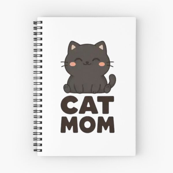 Item preview, Black Cat Mom Cute Kawaii Kitten Lover Gift Minimalist Cartoon Cat Design designed and sold by Charonde.