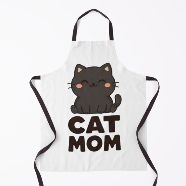Item preview, Black Cat Mom Cute Kawaii Kitten Lover Gift Minimalist Cartoon Cat Design designed and sold by Charonde.