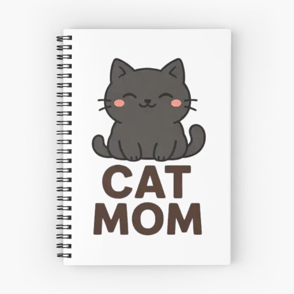Item preview, Cute Black Cat Mom Kawaii Kitty Lover Minimalist Feline Gift Illustration designed and sold by Charonde.