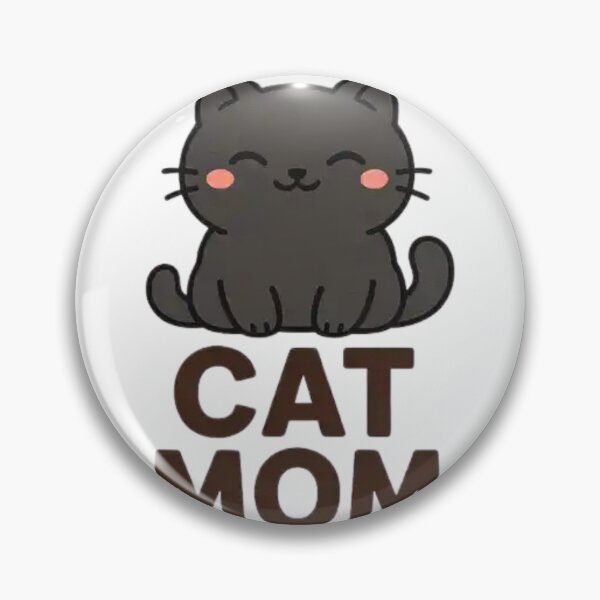 Item preview, Cute Black Cat Mom Kawaii Kitty Lover Minimalist Feline Gift Illustration designed and sold by Charonde.