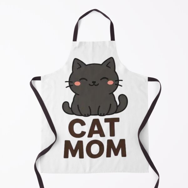 Item preview, Cute Black Cat Mom Kawaii Kitty Lover Minimalist Feline Gift Illustration designed and sold by Charonde.