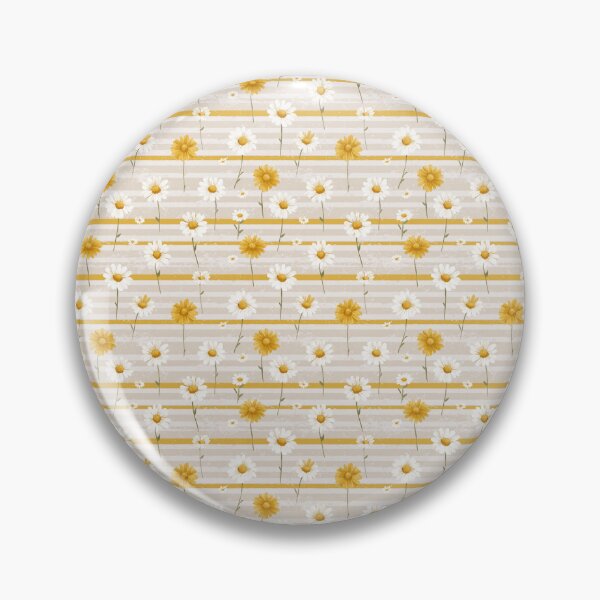Item preview, Yellow Striped Floral Pattern designed and sold by LouieVanille.