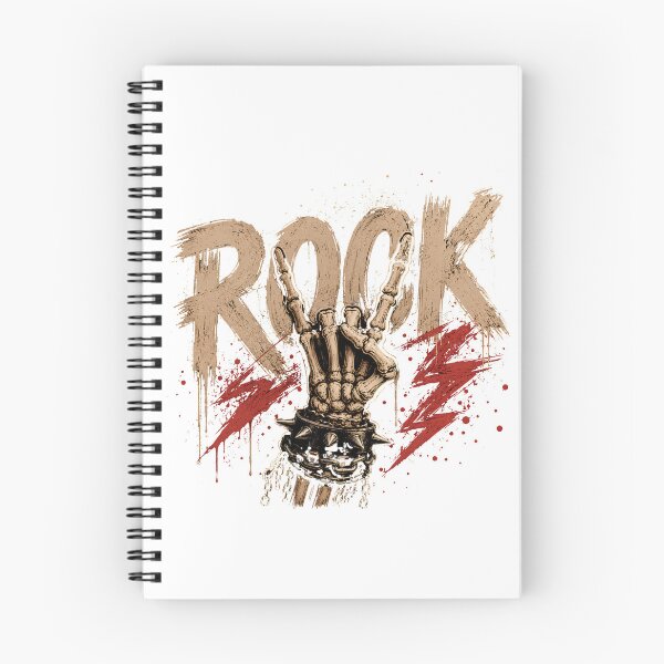 Item preview, Rock Hand | Vintage Rock On Skeleton Hand Guitar T-Shirt designed and sold by CalmMandala.