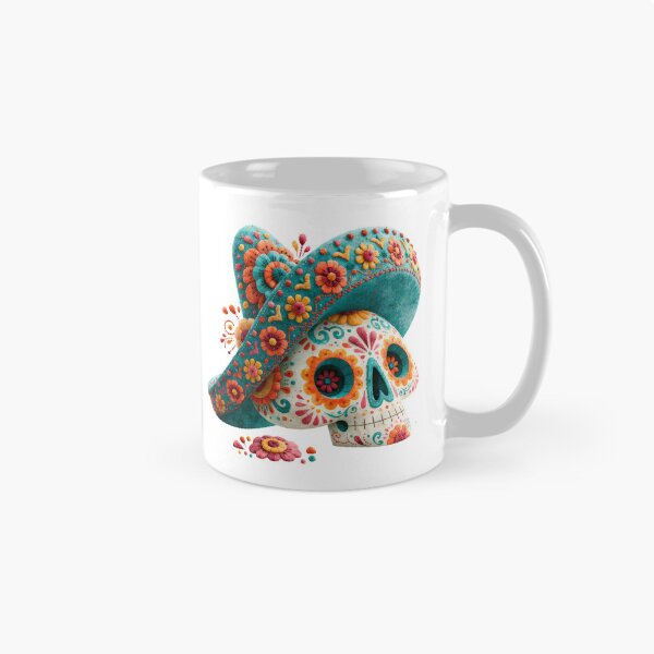Item preview, Dia de Muertos Sugar Skull Sombrero | Mexican Folk Art designed and sold by MythicMood.