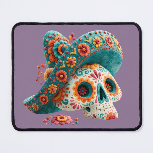 Item preview, Dia de Muertos Sugar Skull Sombrero | Mexican Folk Art designed and sold by MythicMood.