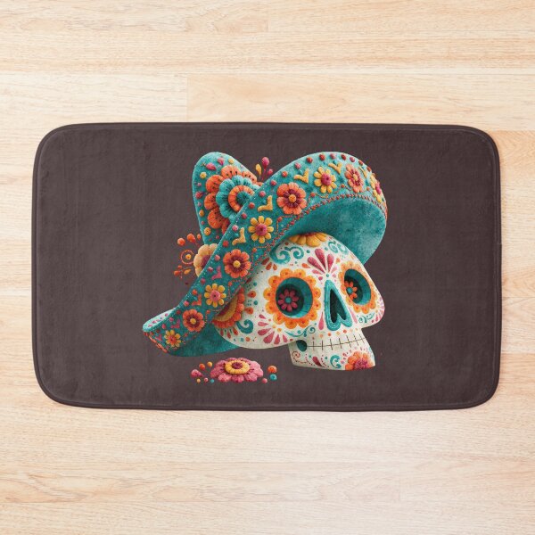 Item preview, Dia de Muertos Sugar Skull Sombrero | Mexican Folk Art designed and sold by MythicMood.