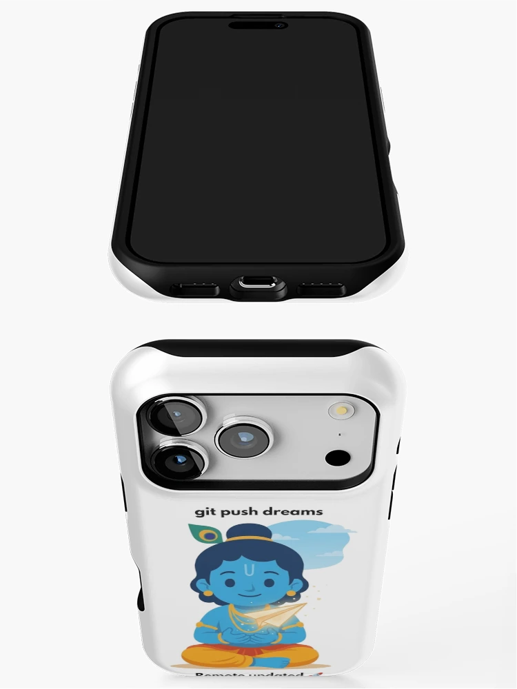 Thumbnail 3 of 4, iPhone Case, git push dreams | Git Developer Sticker | Tech Humor designed and sold by BhaktiByte.