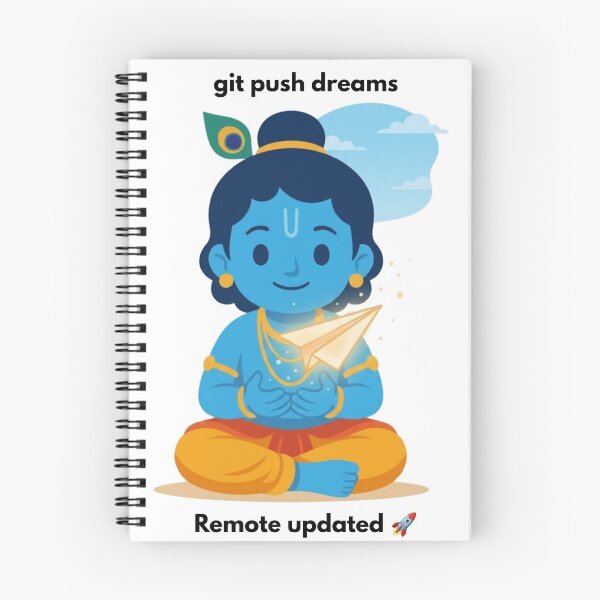 Artikelvorschau, git push dreams | Git Developer Sticker | Tech Humor entworfen und verkauft von BhaktiByte.