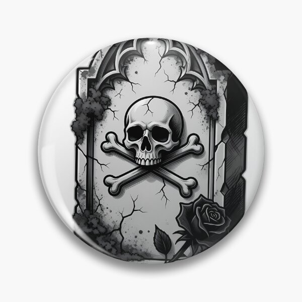 Item preview, Gothic Tombstone Tattoo Flash designed and sold by IllumeInk.