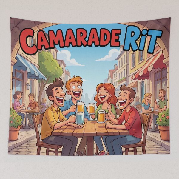 Item preview, Comrade Laughs – A Funny Pun About Friendship and Camaraderie Between Friends 3 designed and sold by WordPlayStudio.