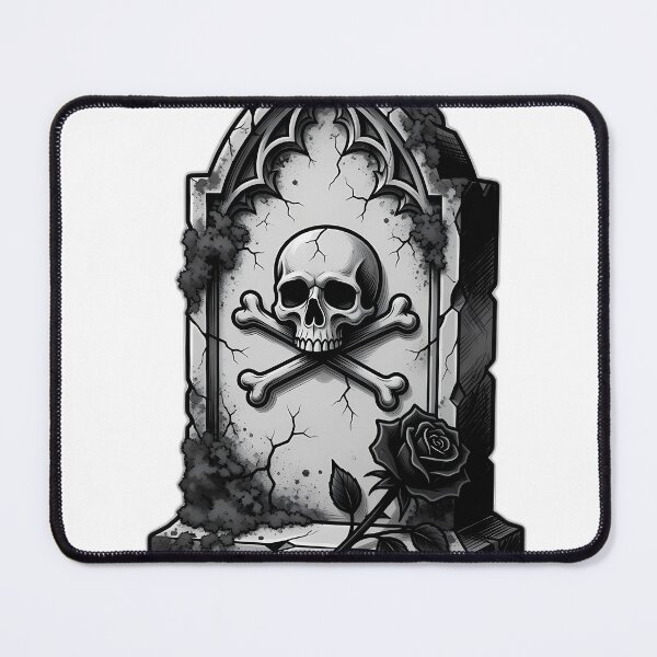 Item preview, Gothic Tombstone Tattoo Flash designed and sold by IllumeInk.