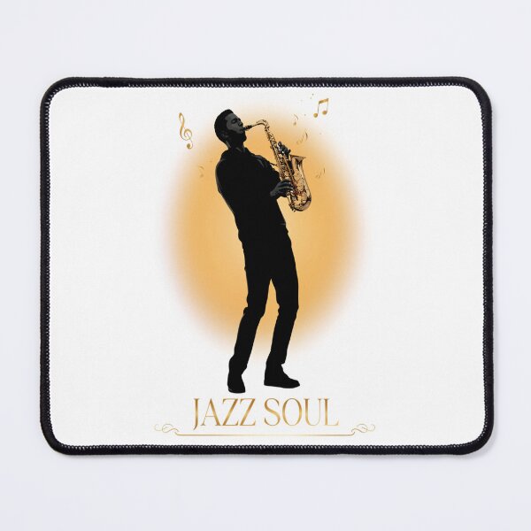 Item preview, Jazz Soul – Saxophonist Silhouette Sunset Design designed and sold by Midnight Veil Designs.