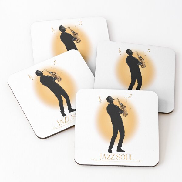 Item preview, Jazz Soul – Saxophonist Silhouette Sunset Design designed and sold by Midnight Veil Designs.