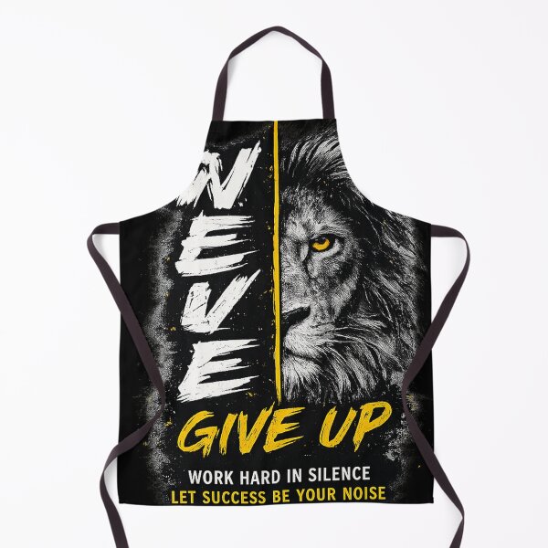 Item preview, Never Give Up Lion Motivation Design designed and sold by NBT-NOVA.