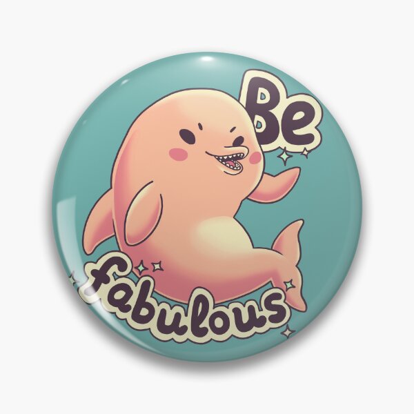Item preview, Be Fabulous, pink river dolphin, unique animals designed and sold by Geekydog.