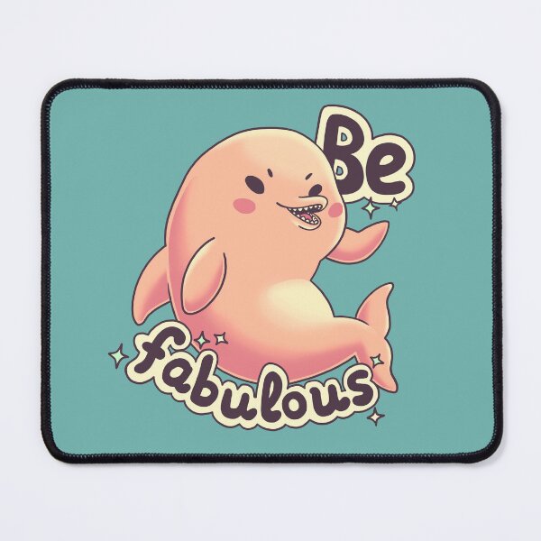 Item preview, Be Fabulous, pink river dolphin, unique animals designed and sold by Geekydog.