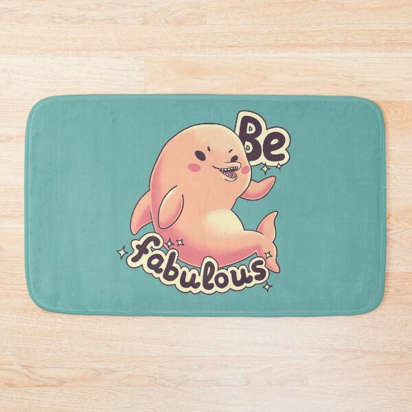 Item preview, Be Fabulous, pink river dolphin, unique animals designed and sold by Geekydog.