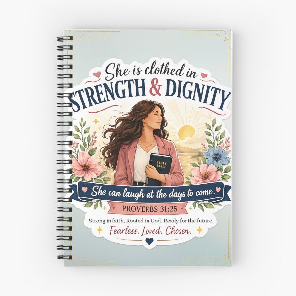 Item preview, Strength and Dignity Proverbs 31:25 designed and sold by Felominadigitalco.