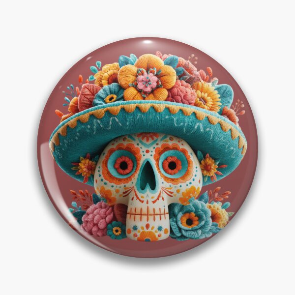 Item preview,  Dia de Muertos Sugar Skull Sombrero | Mexican Folk Art designed and sold by MythicMood.