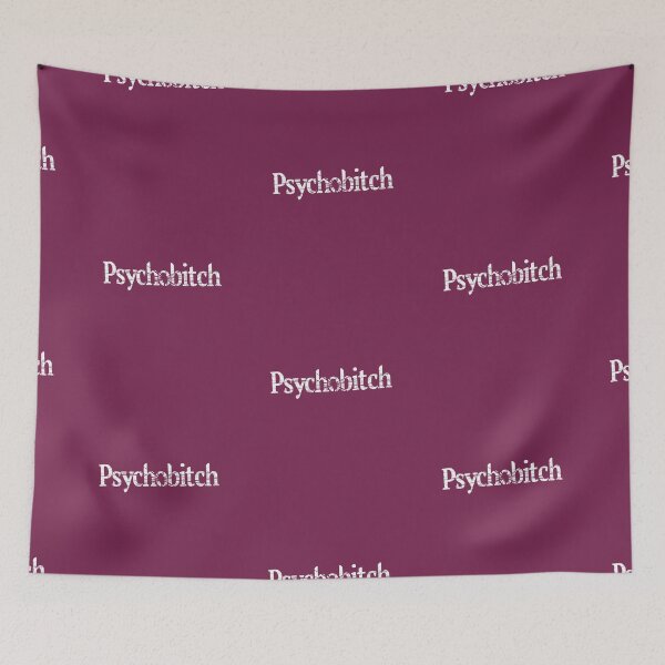 Item preview, Psychobitch - Tilted Smashed Distressed Effect - White designed and sold by unrealindeed.