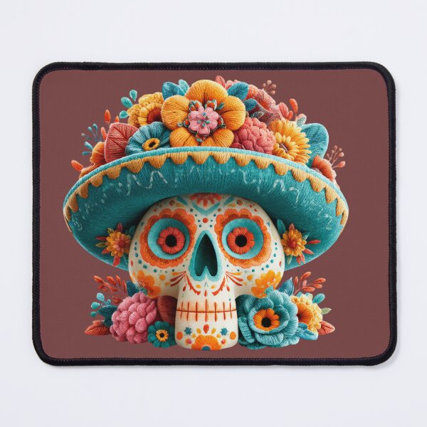 Item preview,  Dia de Muertos Sugar Skull Sombrero | Mexican Folk Art designed and sold by MythicMood.