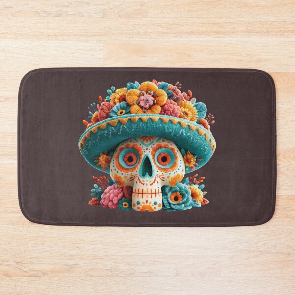 Item preview,  Dia de Muertos Sugar Skull Sombrero | Mexican Folk Art designed and sold by MythicMood.