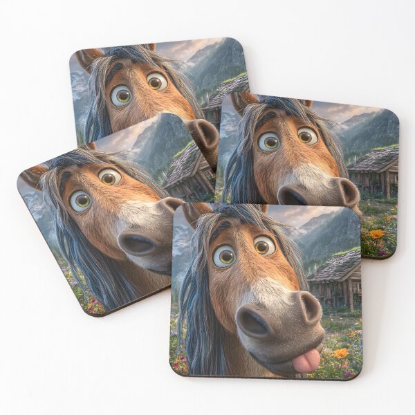Item preview, Playful Horse in a Vibrant Mountain Landscape designed and sold by Artessie.