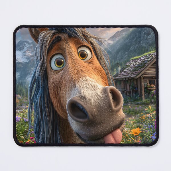 Item preview, Playful Horse in a Vibrant Mountain Landscape designed and sold by Artessie.