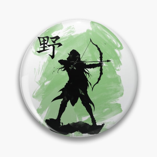 Item preview, Elf Archer | Fantasy Sumi-e Silhouette designed and sold by AnmForge.