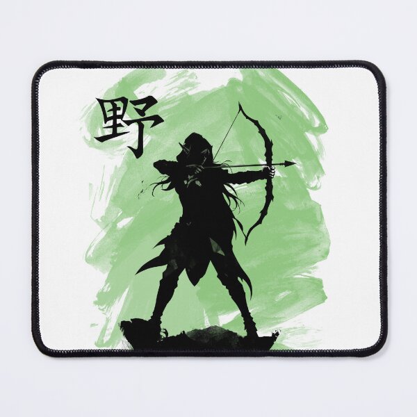 Item preview, Elf Archer | Fantasy Sumi-e Silhouette designed and sold by AnmForge.