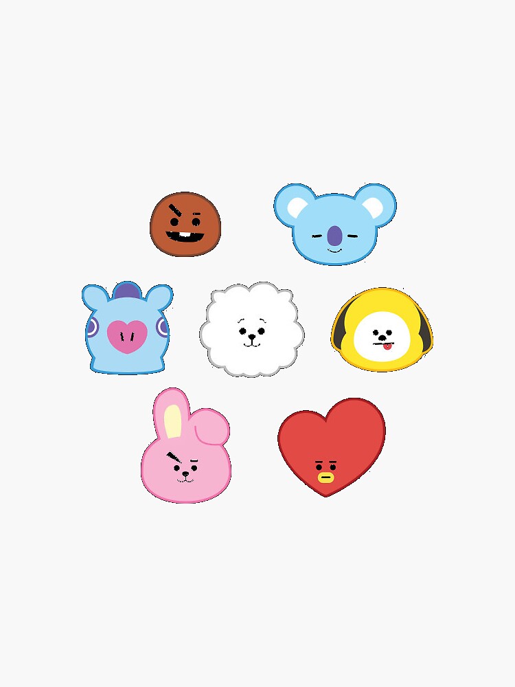  BT21  Sticker  pack Sticker  by Phoenixisarmy Redbubble