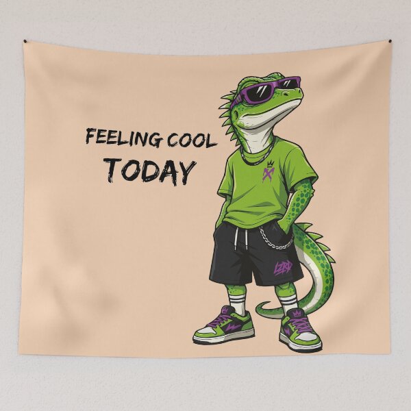 Item preview, Urban Streetwear Lizard Mascot Feeling Cool Today  designed and sold by AbderraimArt.