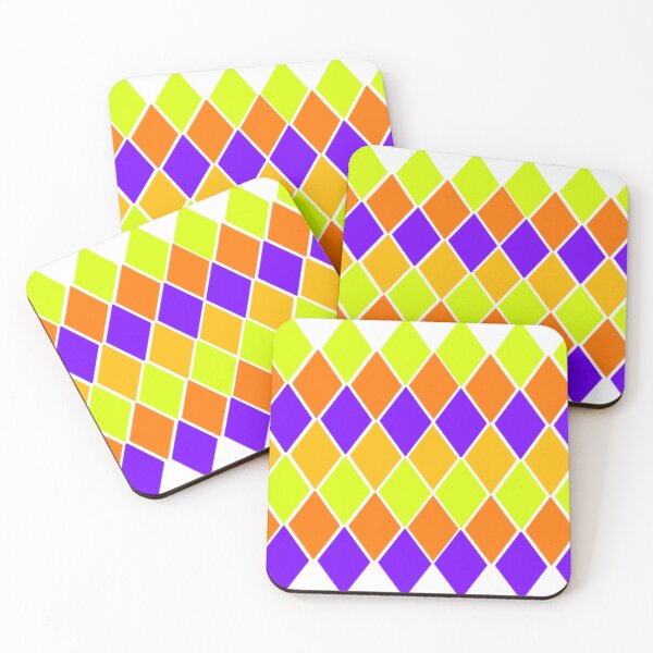 Item preview, Halloween colors diamond pattern  designed and sold by Artistkhg.