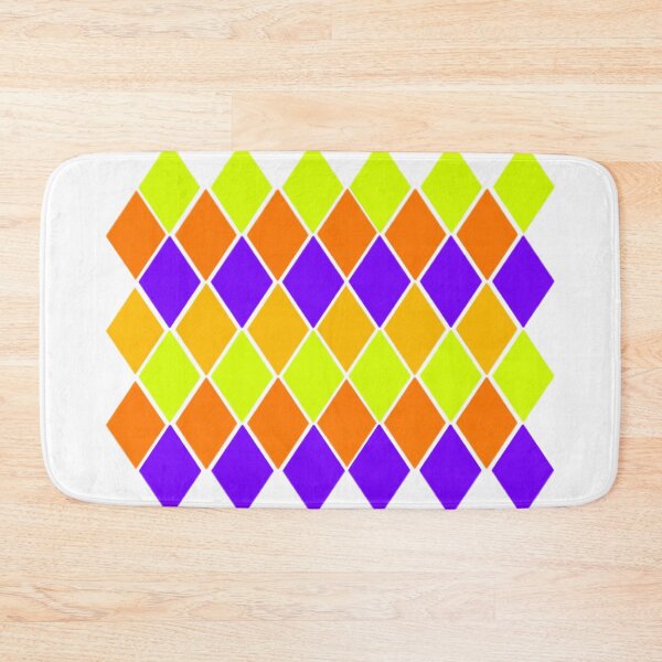 Item preview, Halloween colors diamond pattern  designed and sold by Artistkhg.